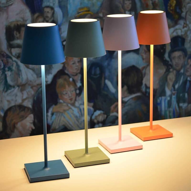 Outdoor Touch Table Lamps Desk Modern Bedroom Light Rechargeable Bar Cordless Restaurant Table Lamp with USB Charging Port
